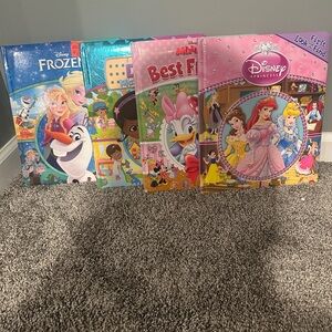 Disney Frozen and Princess Look and Find Book Set of 4